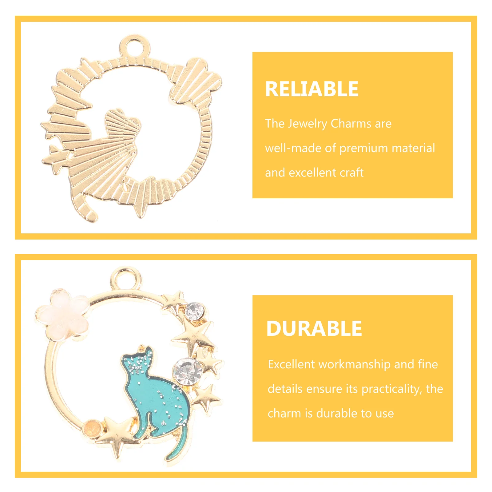 10pcs Jewelry Charms Creative Diy Decorative Charms For Necklace Earring Making Premium Material Elegant Design Durable
10pcs Jewelry Charms Creative Diy Decorative Charms For Necklace Earring Making Premium Material Elegant Design Durable