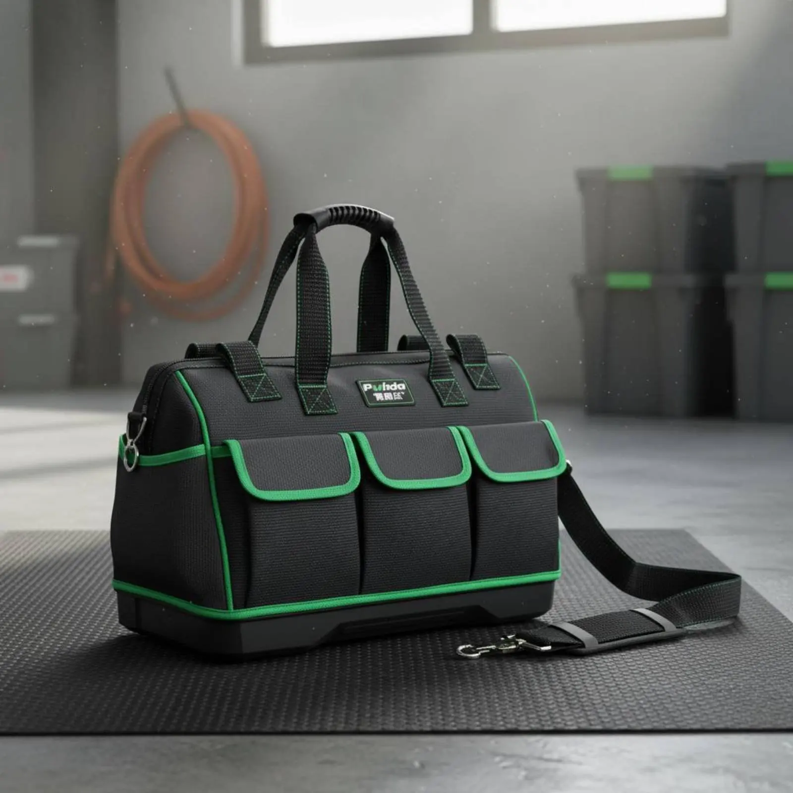 Electrician Tool Bag Multi-Pocket Hard Bottom Tool Bag Large Capacity Wear-Resistant for Electricians, Work Site, Construction
Electrician Tool Bag Multi-Pocket Hard Bottom Tool Bag Large Capacity Wear-Resistant for Electricians, Work Site, Construction