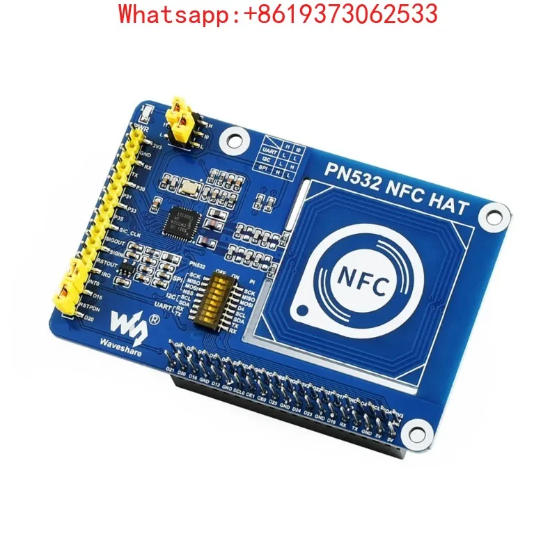 PN532 NFC HAT for Raspberry Pi, I2C / SPI / UART
PN532 NFC HAT for Raspberry Pi, I2C / SPI / UART