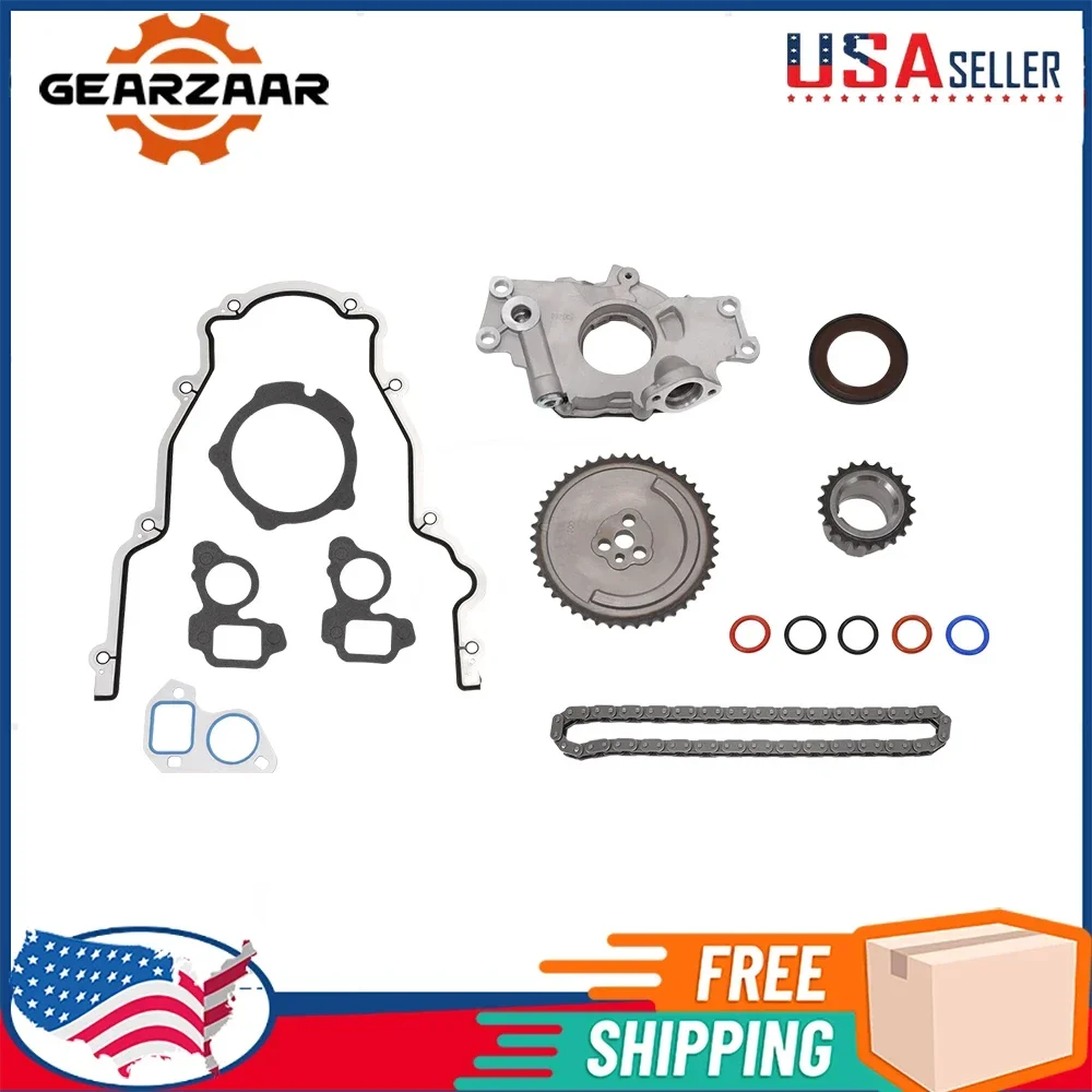 High Volume Oil Pump With Timing Chain Kits For Chevrolet GM 4.8L 5.3L 6.0L LS1 LS2 LS3 M295 12556582 12586665 12639249 89060436
High Volume Oil Pump With Timing Chain Kits For Chevrolet GM 4.8L 5.3L 6.0L LS1 LS2 LS3 M295 12556582 12586665 12639249 89060436
