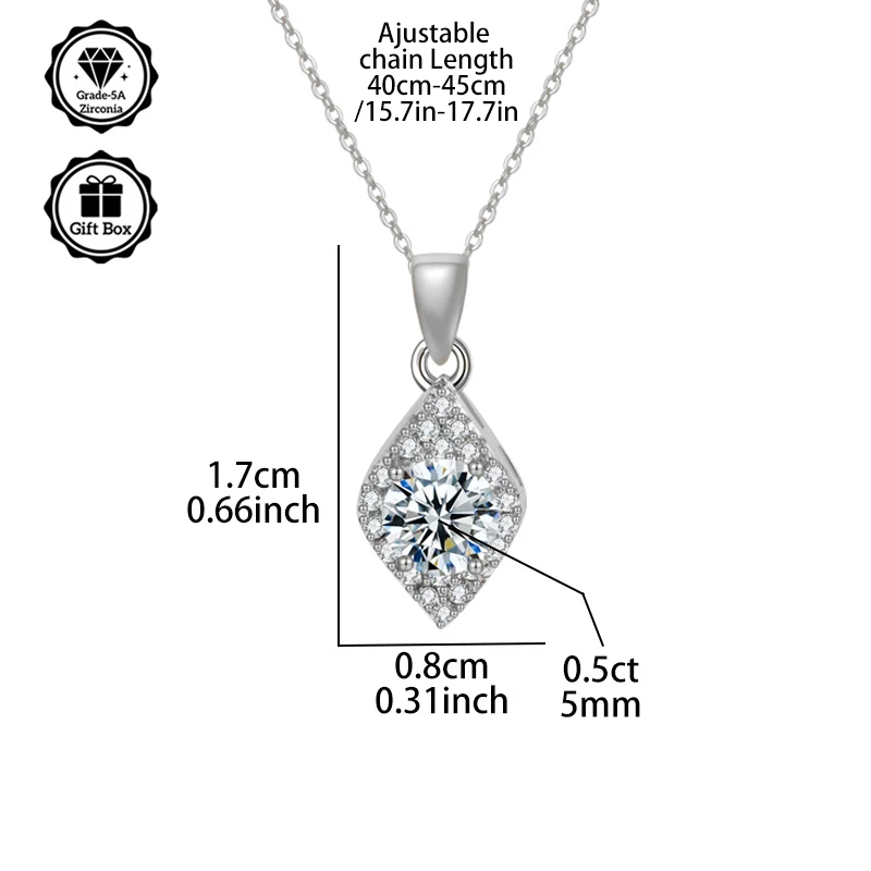 Высококачественный gif LAMVOICE, ювелирные изделия для женщин, рождественский gif, колье из стерлингового серебра 925 пробы, колье с муассанитом 0,5 карата
Высококачественный gif LAMVOICE, ювелирные изделия для женщин, рождественский gif, колье из стерлингового серебра 925 пробы, колье с муассанитом 0,5 карата