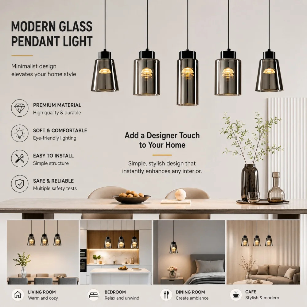 LED minimalist pendant light high-end light luxury home decoration room living room dining room LED lighting
LED minimalist pendant light high-end light luxury home decoration room living room dining room LED lighting