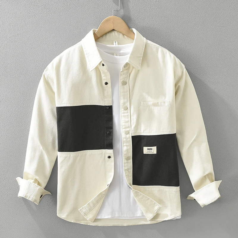 2024 Autumn long Sleeve Patchwork Shirts cotton casual men's designer clothes Casual goes with everything
2024 Autumn long Sleeve Patchwork Shirts cotton casual men's designer clothes Casual goes with everything