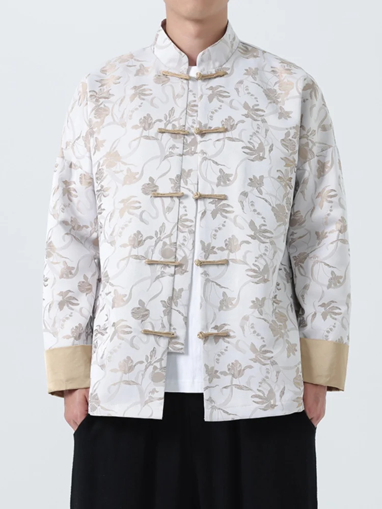 New Chinese Sle Men's Tang Suit Jaet with Button Decorations Loose Fit Breathable Long Sve Spring Faion Retro Outerwear
New Chinese Sle Men's Tang Suit Jaet with Button Decorations Loose Fit Breathable Long Sve Spring Faion Retro Outerwear