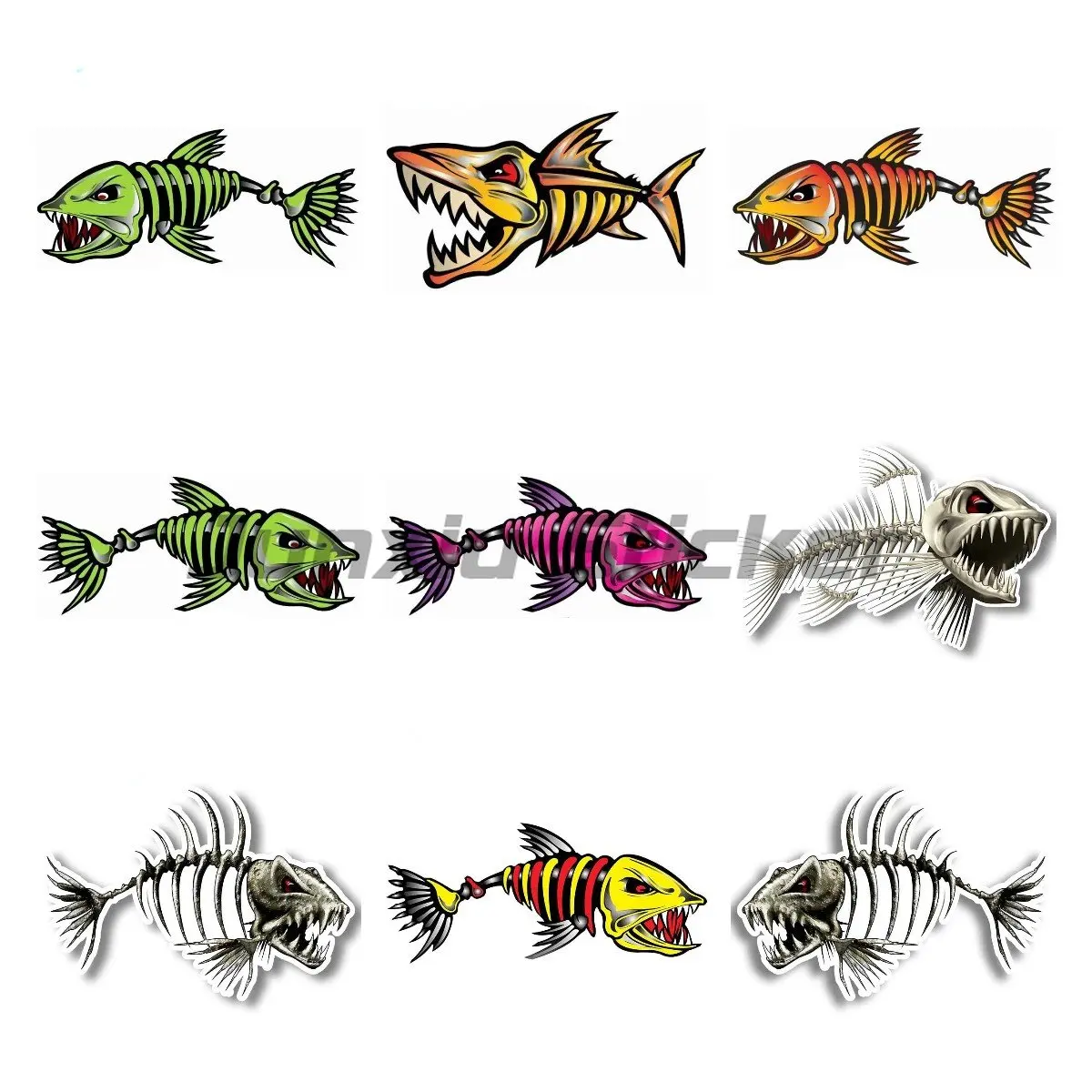 Scary Skeleton Fish Fishing Car Sticker Rear Windshield Offroad 4x4 Trunk Decal 3D Car Styling JDM Motorcycle Sticker
Scary Skeleton Fish Fishing Car Sticker Rear Windshield Offroad 4x4 Trunk Decal 3D Car Styling JDM Motorcycle Sticker