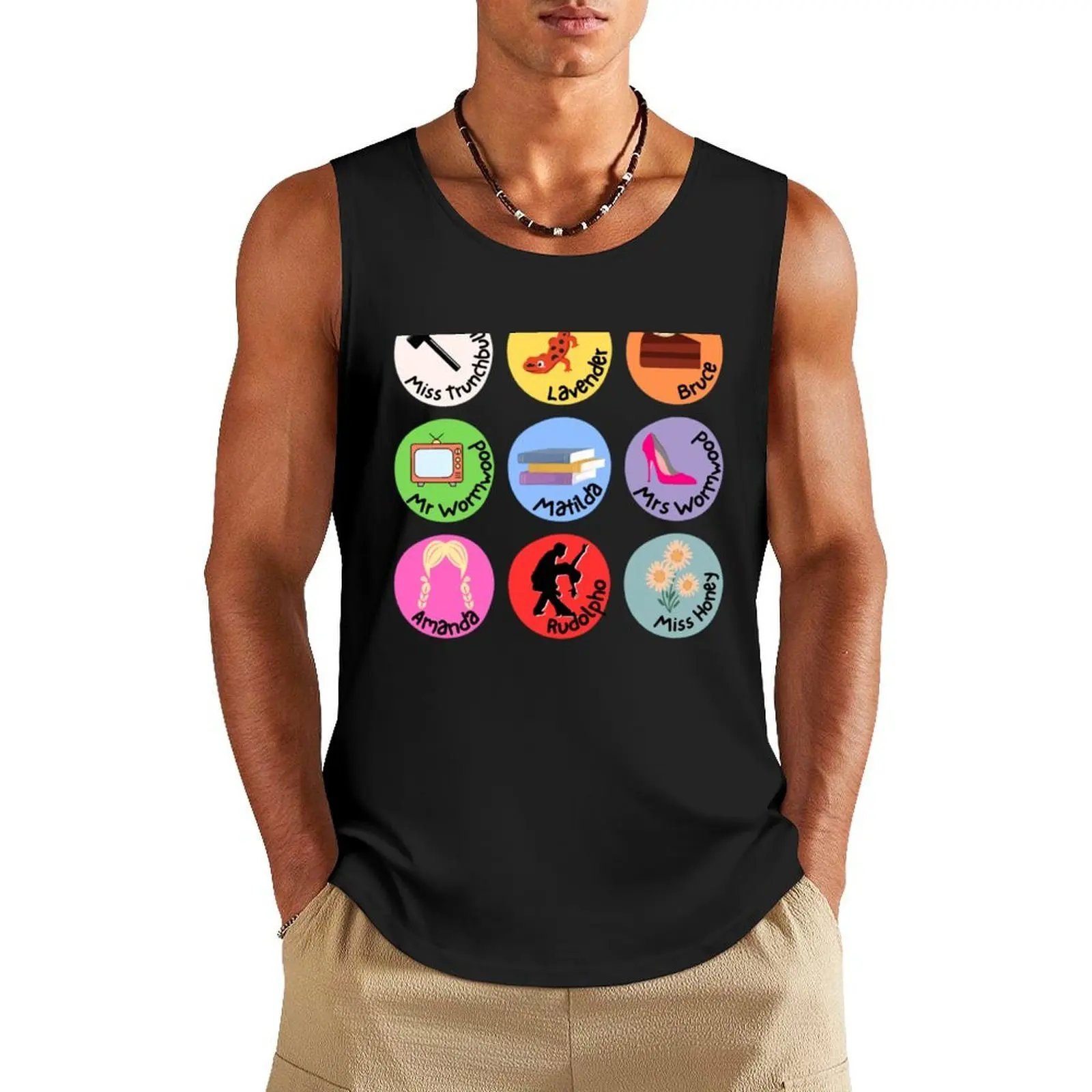 Matilda Characters Pop Art Active Tank Top bodybuilding men gym clothes men basketball clothing
Matilda Characters Pop Art Active Tank Top bodybuilding men gym clothes men basketball clothing