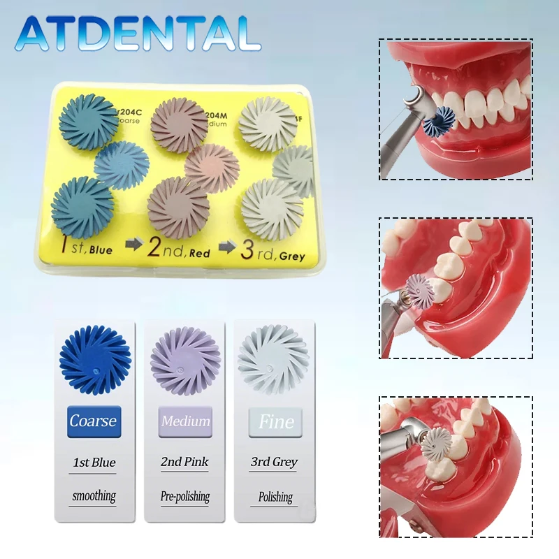 Dental Rubber Polisher Kit with Spiral Flex Brush for Composite Resin Polishing
Dental Rubber Polisher Kit with Spiral Flex Brush for Composite Resin Polishing