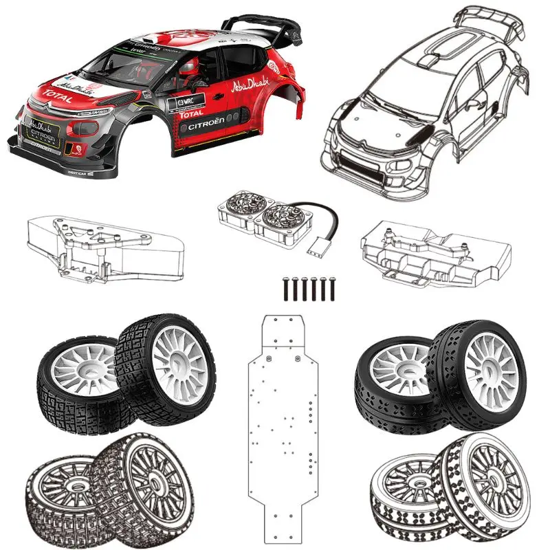 MJX RC Hyper Go автозапчасти с дистанционным управлением 1/7 7303, модифицированные детали, замена корпуса автомобиля и шасси шин
MJX RC Hyper Go автозапчасти с дистанционным управлением 1/7 7303, модифицированные детали, замена корпуса автомобиля и шасси шин