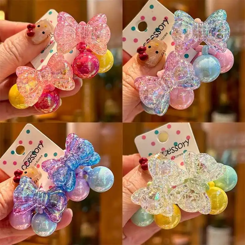 1 Pair New Sparkling Gradient Bursting Bow Cute Headwear Kids Elastic Hair Bands Children Hair Ropes Girls Hair Accessories
1 Pair New Sparkling Gradient Bursting Bow Cute Headwear Kids Elastic Hair Bands Children Hair Ropes Girls Hair Accessories