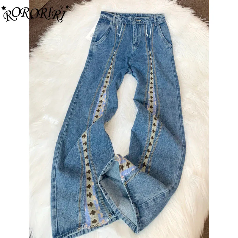 RORORIRI American Retro Blue Patchwork Jeans Floor Length Straight Denim Pants Y2K Fashion Korean Style Women Clothing Drape
RORORIRI American Retro Blue Patchwork Jeans Floor Length Straight Denim Pants Y2K Fashion Korean Style Women Clothing Drape