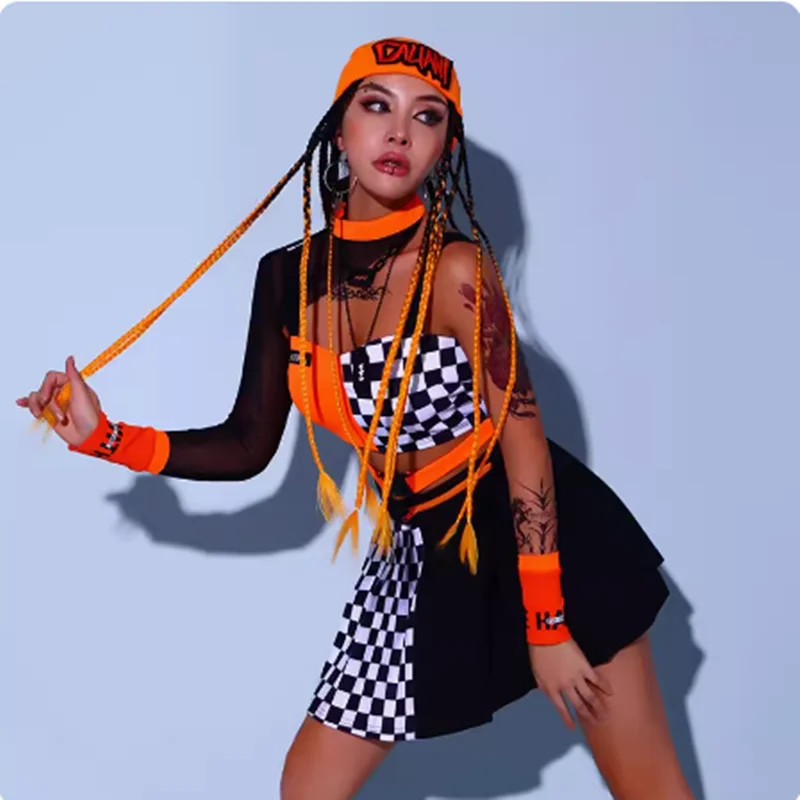 Women Hip-Hop Suit Group Performance Clothing Cheerleader Costumes Jazz Sexy Dance Rave Clothes Pole Dance Clothes Two Piece Set
Women Hip-Hop Suit Group Performance Clothing Cheerleader Costumes Jazz Sexy Dance Rave Clothes Pole Dance Clothes Two Piece Set