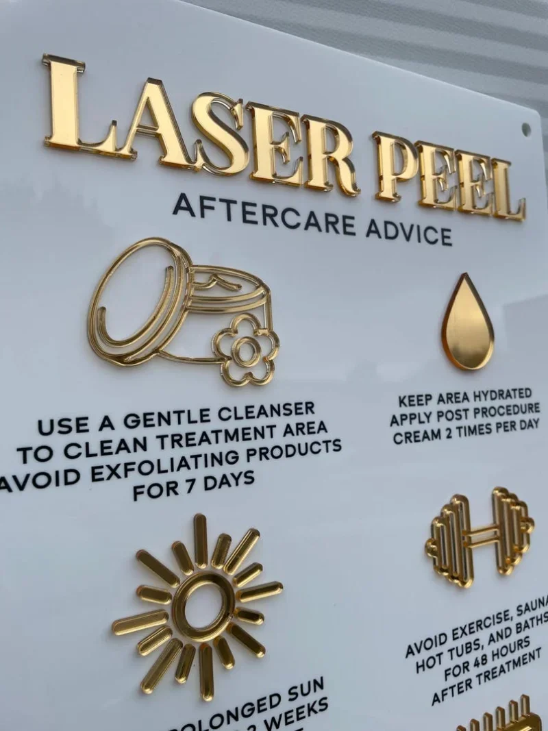 Лазерная пилинг Advice Акриловая настенная вывеска формата А3 Красота Знак Бизнес-вывески 
Лазерная пилинг Advice Акриловая настенная вывеска формата А3 Красота Знак Бизнес-вывески