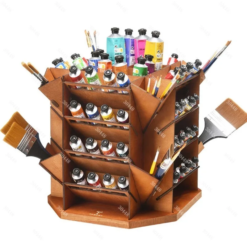 Rotating Storage Organizer Paint Tool Rack Multi-Function Holder for Markers Brushes and Art Supplies
Rotating Storage Organizer Paint Tool Rack Multi-Function Holder for Markers Brushes and Art Supplies
