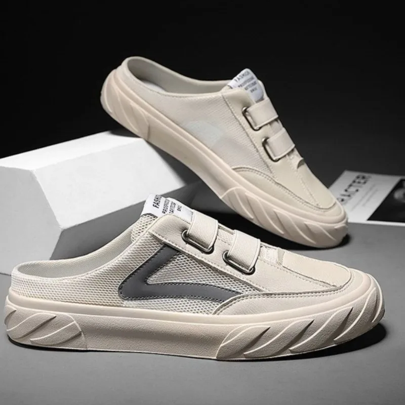 Summer Men Breathable Canvas Slip on Half Sneakers No Back Lazy Loafers Casual Shoes
Summer Men Breathable Canvas Slip on Half Sneakers No Back Lazy Loafers Casual Shoes