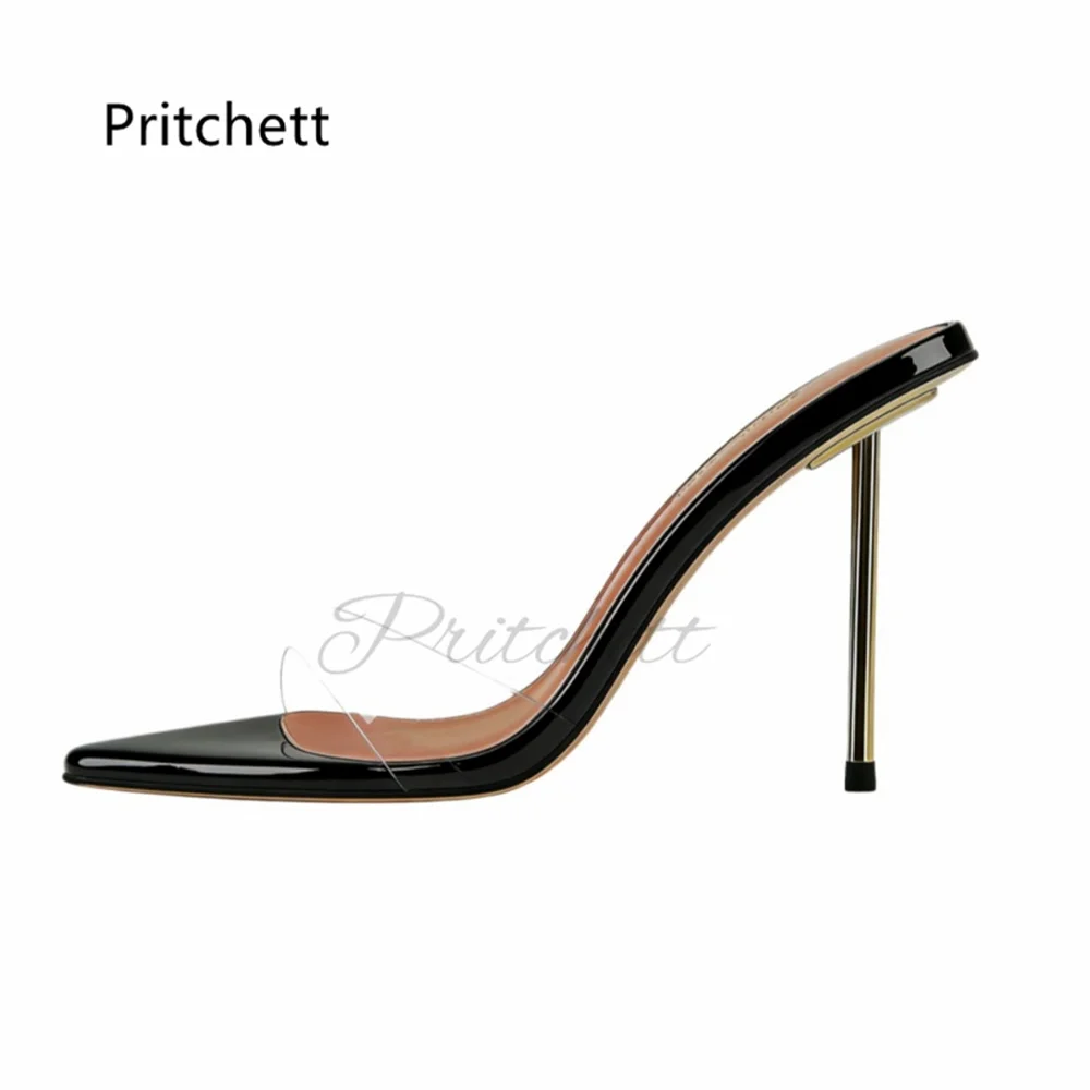 Metal Heels Transparent Pvc Stiletto Slippers for Women 12Cm Open Toe Pull On High Heels Sandals Fashion Sexy Summer Shoes
Metal Heels Transparent Pvc Stiletto Slippers for Women 12Cm Open Toe Pull On High Heels Sandals Fashion Sexy Summer Shoes