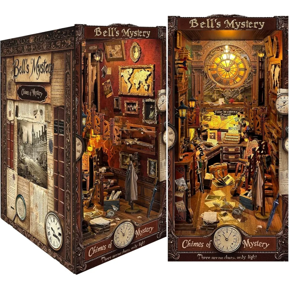 Customizable Book Nook and Miniature Dollhouse Kits for Creative Adults and Teens, Decorative 3D Wooden Puzzle Bookend with Book
Customizable Book Nook and Miniature Dollhouse Kits for Creative Adults and Teens, Decorative 3D Wooden Puzzle Bookend with Book