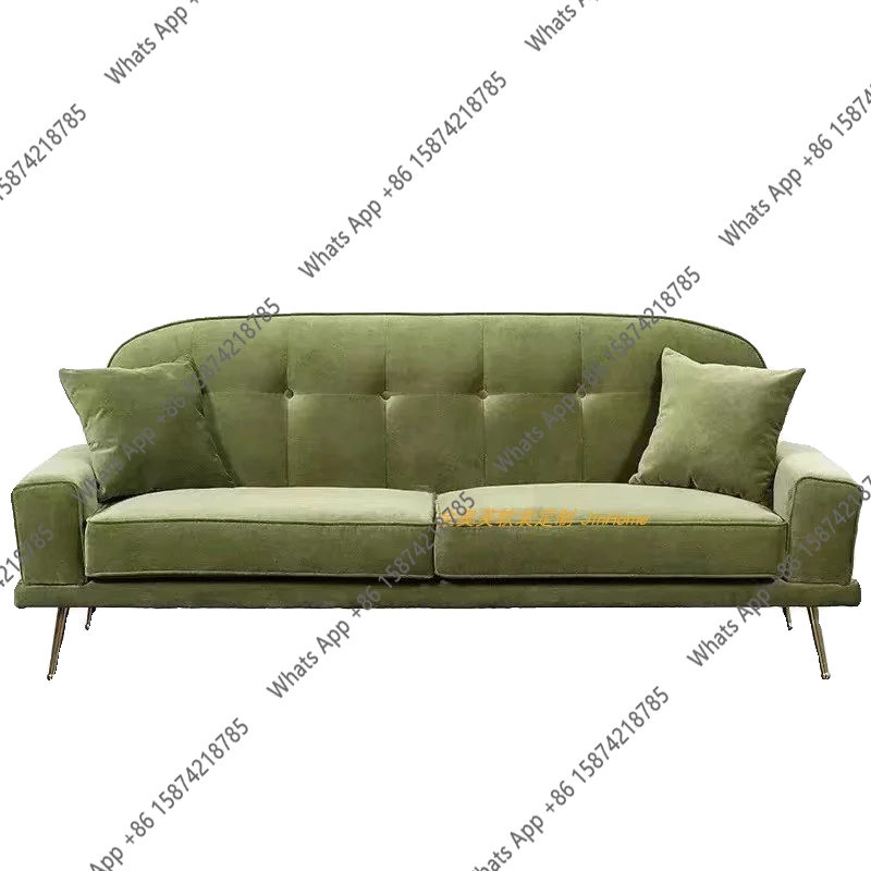 Rt Retro Army Green Velvet Double American Light Luxury Simple Designer Buckle Creative Sofa
Rt Retro Army Green Velvet Double American Light Luxury Simple Designer Buckle Creative Sofa