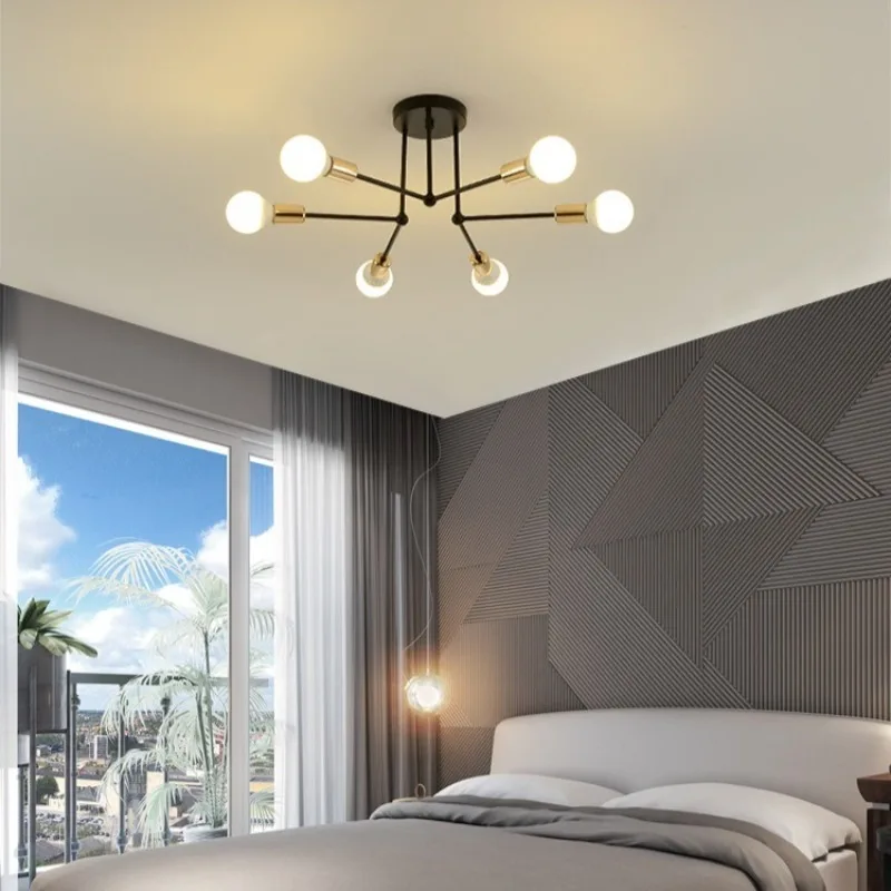 Industrial-style Creative Ironwork Ceiling Light Nordic Curved Pipe Ceiling Style Dining Room Personalized Chandelier
Industrial-style Creative Ironwork Ceiling Light Nordic Curved Pipe Ceiling Style Dining Room Personalized Chandelier