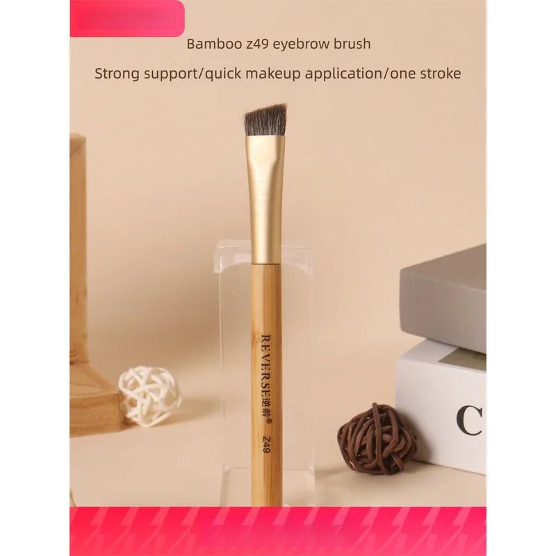 Anti-aging Bamboo Z49 Animal Hair Soft Bristles Angled Head Beginner Large Eyebrow Brush Handmade Convenient Portable
Anti-aging Bamboo Z49 Animal Hair Soft Bristles Angled Head Beginner Large Eyebrow Brush Handmade Convenient Portable