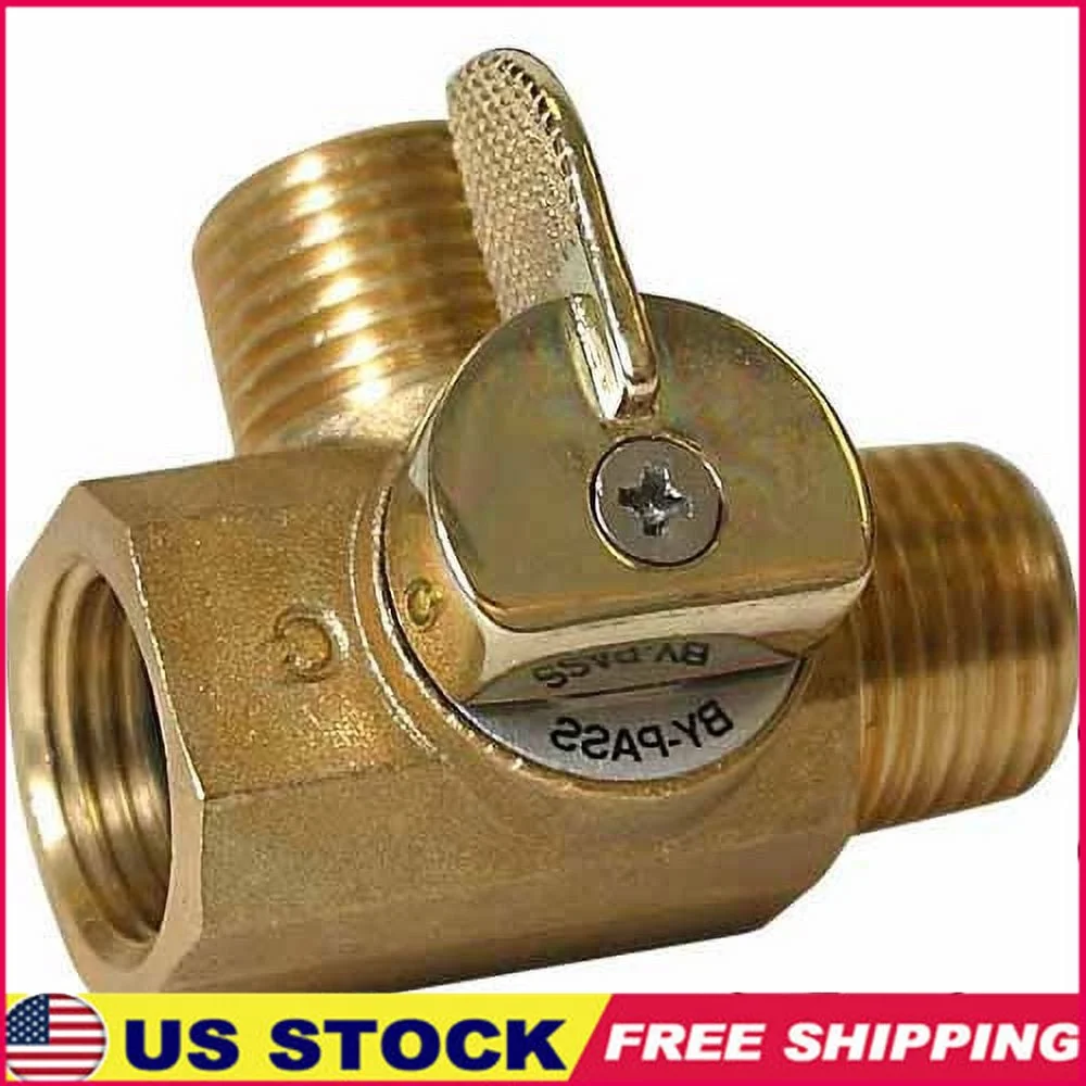 3-Way Bypass Valve Replacement RV Water Heater Easy Installation Brass Adjustable Non Restrictive Flow NSF Low Lead Certified
3-Way Bypass Valve Replacement RV Water Heater Easy Installation Brass Adjustable Non Restrictive Flow NSF Low Lead Certified