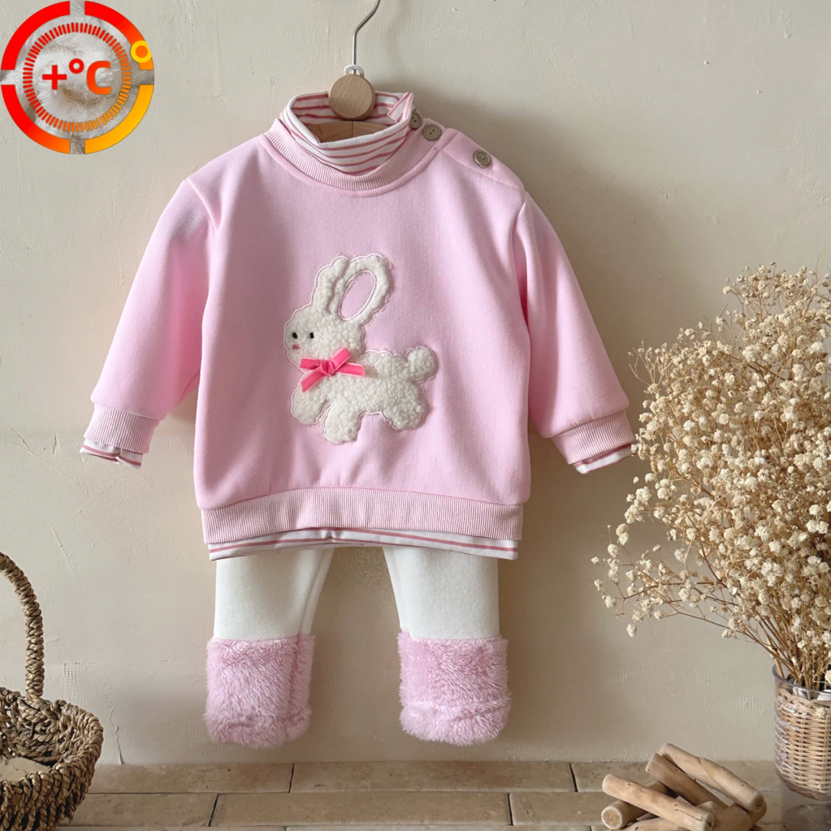 2Pcs Winter Autumn Toddler Baby Girls Clothes Plush Lining Rabbit Towel Embroidered Top+Pants Set Infant Warm Clothing Suits
2Pcs Winter Autumn Toddler Baby Girls Clothes Plush Lining Rabbit Towel Embroidered Top+Pants Set Infant Warm Clothing Suits