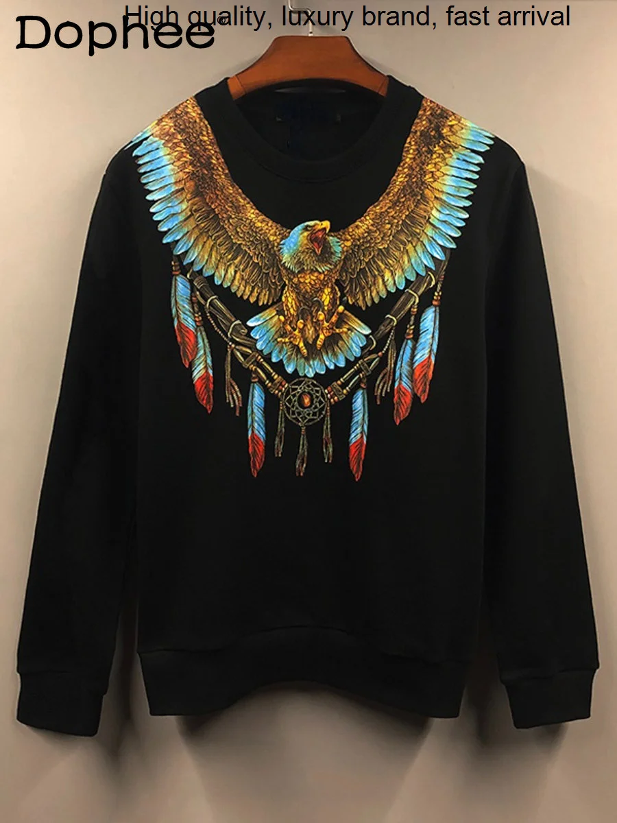 Feather Eagle Arrival Wings Trendy Loose Sweatshirt Coat Man Women Couples Wear Spring and Autumn New Round Neck Hoodies Top
Feather Eagle Arrival Wings Trendy Loose Sweatshirt Coat Man Women Couples Wear Spring and Autumn New Round Neck Hoodies Top