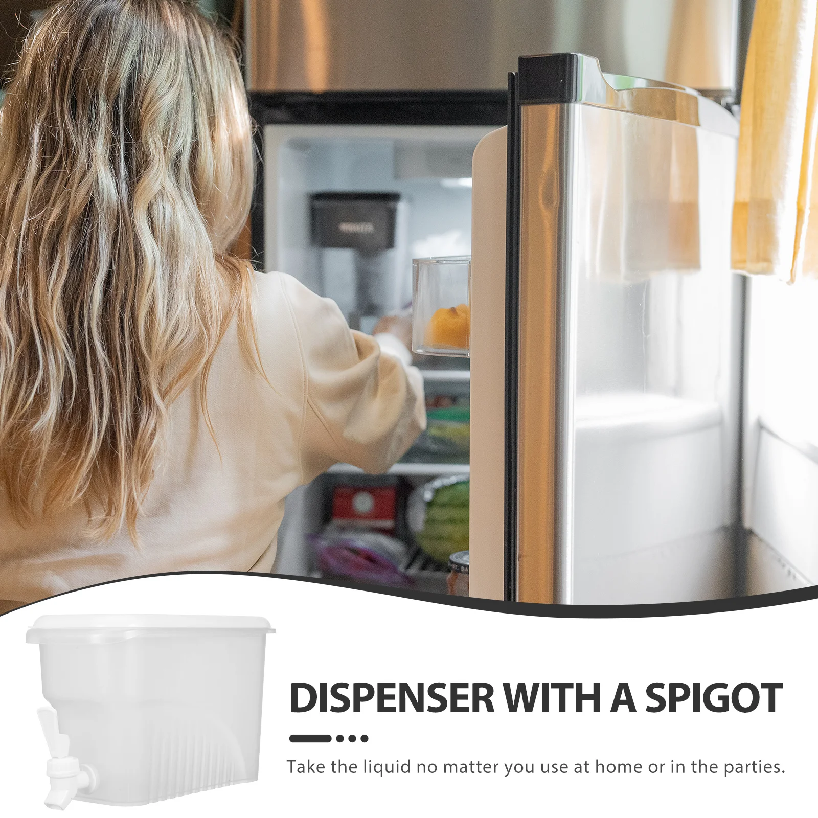 Large Capacity Cold Water Jug Drink Dispenser For Fridge Party Beverage Server Drinks Container For Juice Cocktail Iced Tea
Large Capacity Cold Water Jug Drink Dispenser For Fridge Party Beverage Server Drinks Container For Juice Cocktail Iced Tea