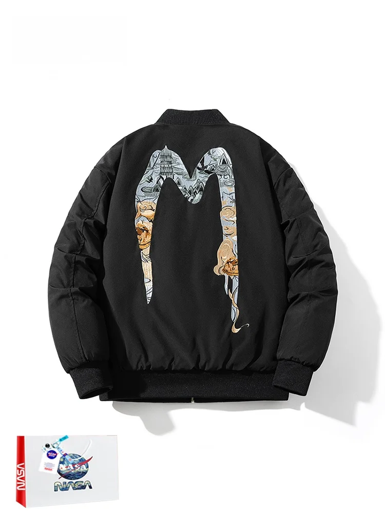 Утепленная осенне-зимняя новая свободная куртка-бомбер для пар, молодежная повседневная модная водонепроницаемая куртка на молнии
Утепленная осенне-зимняя новая свободная куртка-бомбер для пар, молодежная повседневная модная водонепроницаемая куртка на молнии