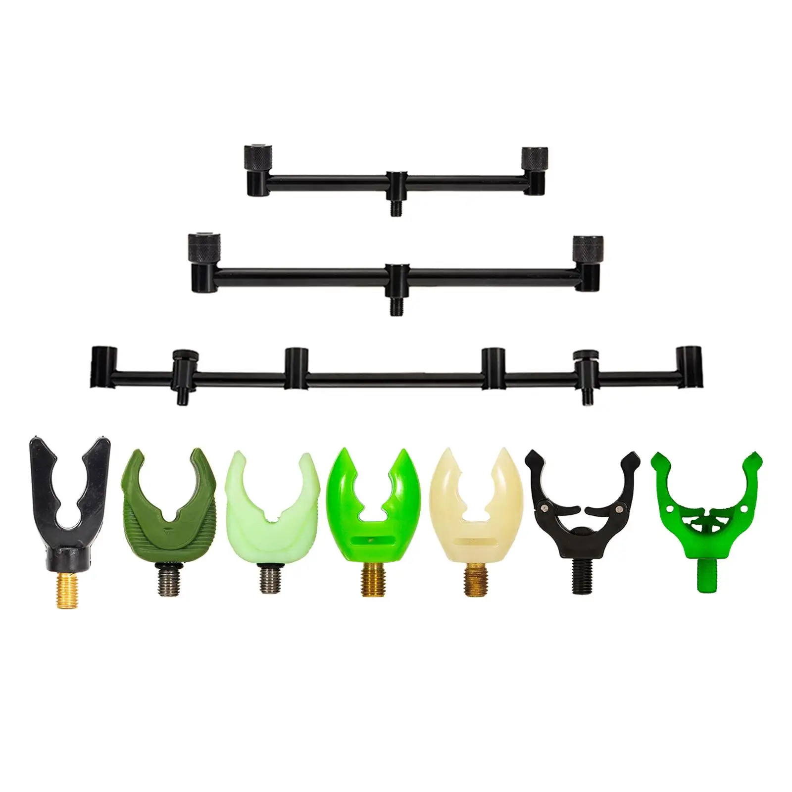 Fishing Rod Crossbar Bracket Sturdy Aluminum Buzz Bar Pod Stand for Supports Fishing Rods Freshwater Use
Fishing Rod Crossbar Bracket Sturdy Aluminum Buzz Bar Pod Stand for Supports Fishing Rods Freshwater Use