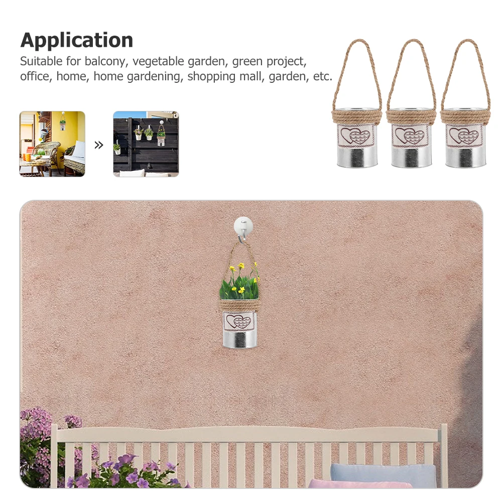 3Pcs Rustic Metal Flower Pots Iron Planters Durable Uv Resistant Indoor Outdoor Home Garden Balcony Decor Wall Hanging
3Pcs Rustic Metal Flower Pots Iron Planters Durable Uv Resistant Indoor Outdoor Home Garden Balcony Decor Wall Hanging