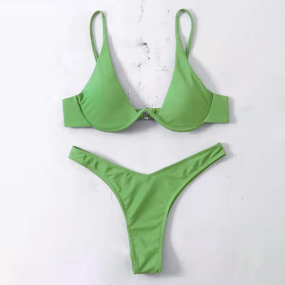 Women's Solid Color Low Cut Fashionable Bras Women Breathable Comfortable Casual Female Underwear Sexy Bikini Split Swimsuit
Women's Solid Color Low Cut Fashionable Bras Women Breathable Comfortable Casual Female Underwear Sexy Bikini Split Swimsuit