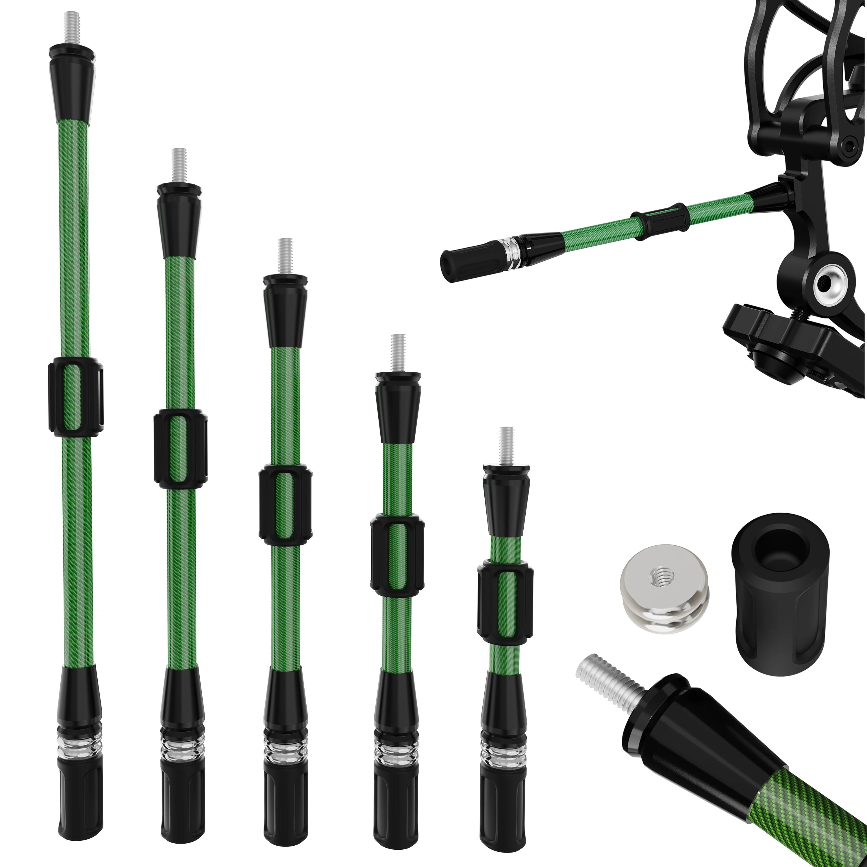 Archery Bow Stabilizer 6/8/10/12/15 Inch Carbon Shock Absorption Compound Bow Shooting Balance Bar Damper Hunting Targeting
Archery Bow Stabilizer 6/8/10/12/15 Inch Carbon Shock Absorption Compound Bow Shooting Balance Bar Damper Hunting Targeting
