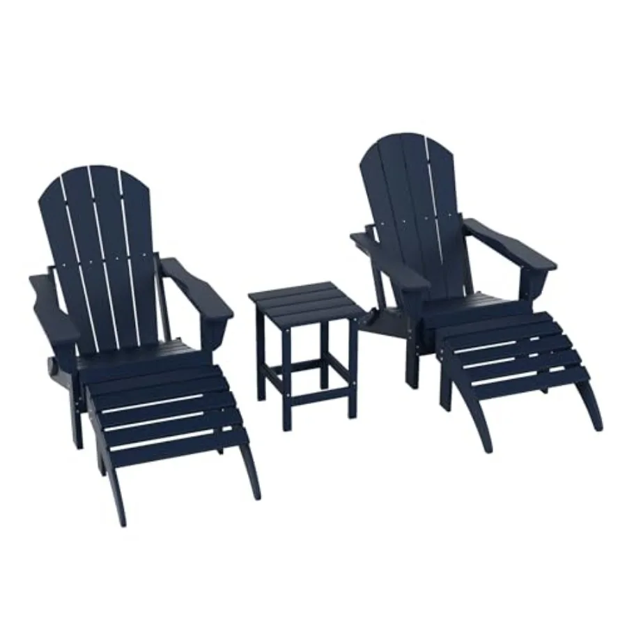 Outdoor lounge chairs set for patio and lawn use, made of all-weather poly lumber, gray color, foldable and weather-resistant d
Outdoor lounge chairs set for patio and lawn use, made of all-weather poly lumber, gray color, foldable and weather-resistant d