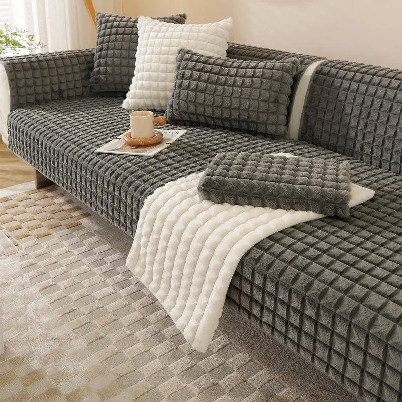 Soft Comfort Rabbit Hair Sofa Cover Warm Plush Dustproof Mat Non-Slip Scratch Protection Sofa Backrest Armrest Bedside Towel
Soft Comfort Rabbit Hair Sofa Cover Warm Plush Dustproof Mat Non-Slip Scratch Protection Sofa Backrest Armrest Bedside Towel