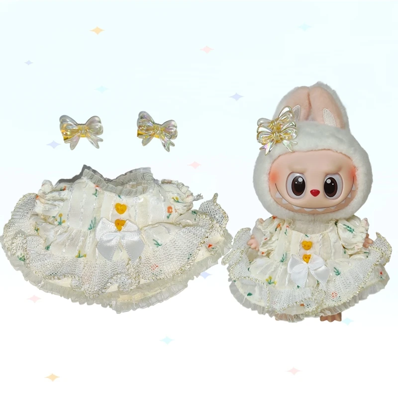 17cm Cute Labubu Clothes Accessories for Korea Kpop Exo Labubu Idol Dolls Magical Girl Skirt Doll Clothes Clothing Fans Overalls 
17cm Cute Labubu Clothes Accessories for Korea Kpop Exo Labubu Idol Dolls Magical Girl Skirt Doll Clothes Clothing Fans Overalls
