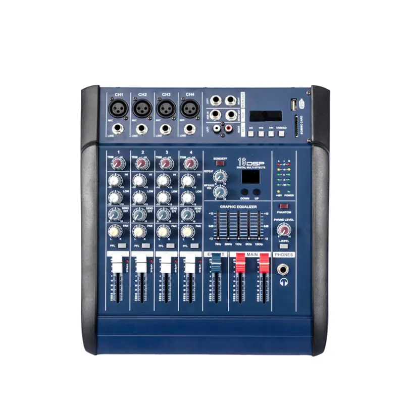 YYHC-Professional Mini 4 Channel Soundcard Sound Cards & Mixers Audio Mixer For Stage
YYHC-Professional Mini 4 Channel Soundcard Sound Cards & Mixers Audio Mixer For Stage