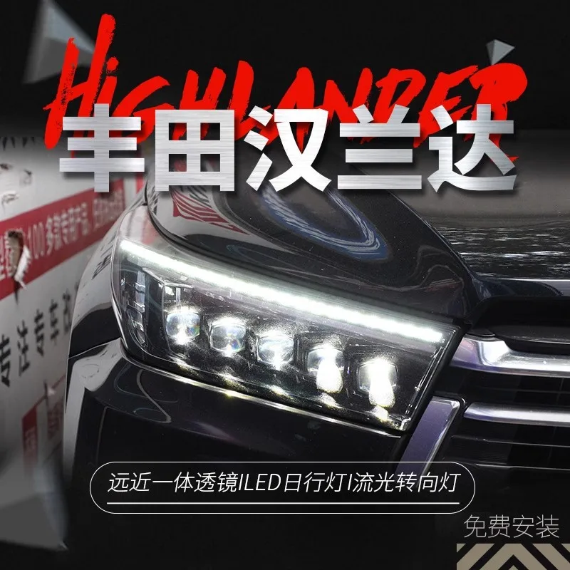 Suitable for 18-19 Toyota Highlander full LED headlights modified LED horse racing crystal lens water steering
Suitable for 18-19 Toyota Highlander full LED headlights modified LED horse racing crystal lens water steering