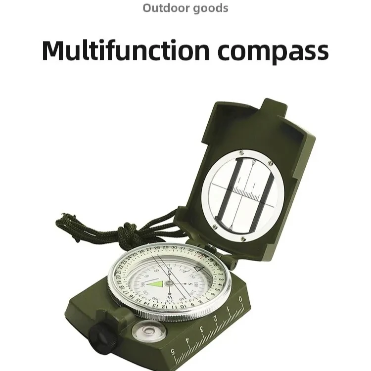 New Outdoor Multifunctional Waterproof High-precision Compass Portable Sports Hiking and Mountaineering Sight EDC Tool
New Outdoor Multifunctional Waterproof High-precision Compass Portable Sports Hiking and Mountaineering Sight EDC Tool