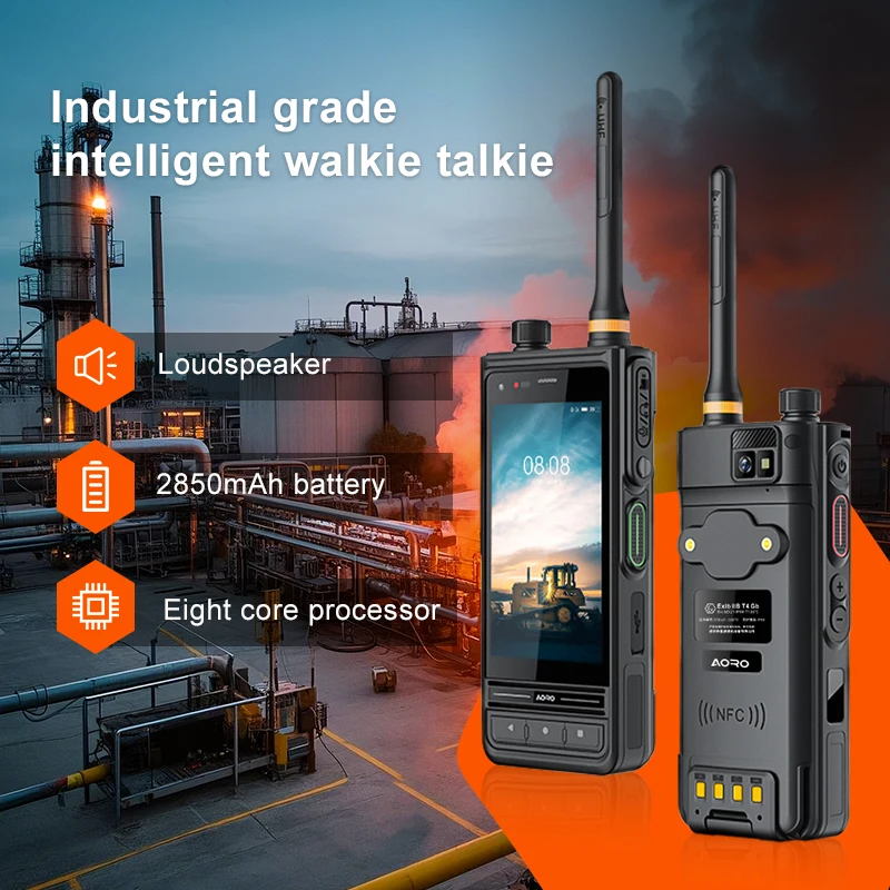 Aoro M6 2-10KM DMR VHF & UHF 4W Walkie Talkie UHF 400-470MHz Two Way Radio 4 Inch Atex Ip68 Rugged Walkie Talkie
Aoro M6 2-10KM DMR VHF & UHF 4W Walkie Talkie UHF 400-470MHz Two Way Radio 4 Inch Atex Ip68 Rugged Walkie Talkie