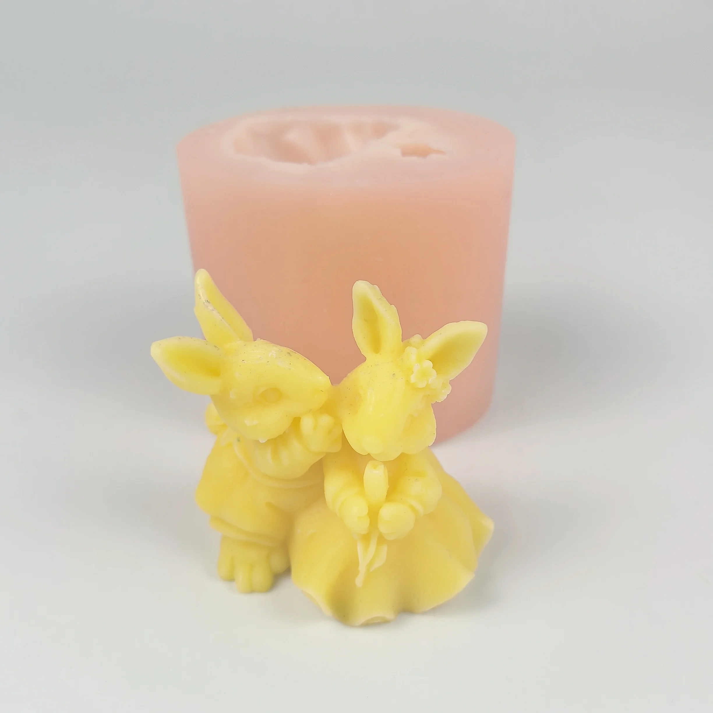 3D Molds Silicone 3D Rabbit Moulds Two Animals Soap Mould Candle Mold Plaster Moulds DIY Clay Resin Household
3D Molds Silicone 3D Rabbit Moulds Two Animals Soap Mould Candle Mold Plaster Moulds DIY Clay Resin Household
