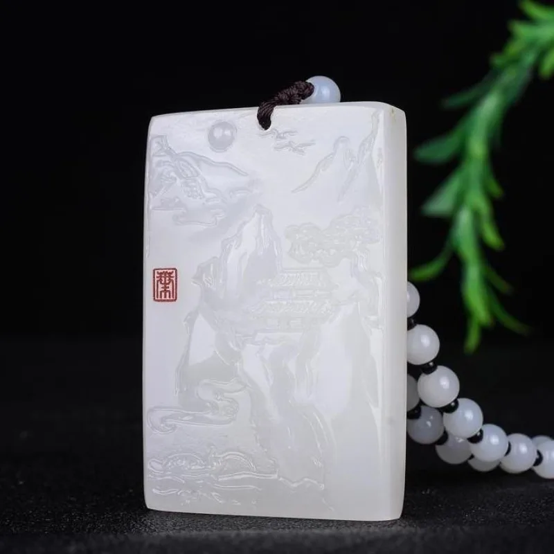 Natural Afghanistan Baiyu Landscape Pendant Fashion Boutique Jewelry Men's and Women's Landscape Painting Necklace Gifts
Natural Afghanistan Baiyu Landscape Pendant Fashion Boutique Jewelry Men's and Women's Landscape Painting Necklace Gifts