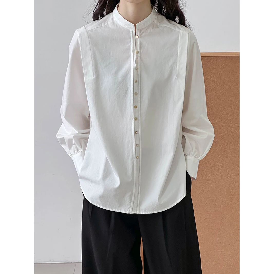 2024 New Women Spring Shirts Fashion Clothes Stand Collar Long Sleeve Women White Shirts Loose Blouses Tops For Women
2024 New Women Spring Shirts Fashion Clothes Stand Collar Long Sleeve Women White Shirts Loose Blouses Tops For Women