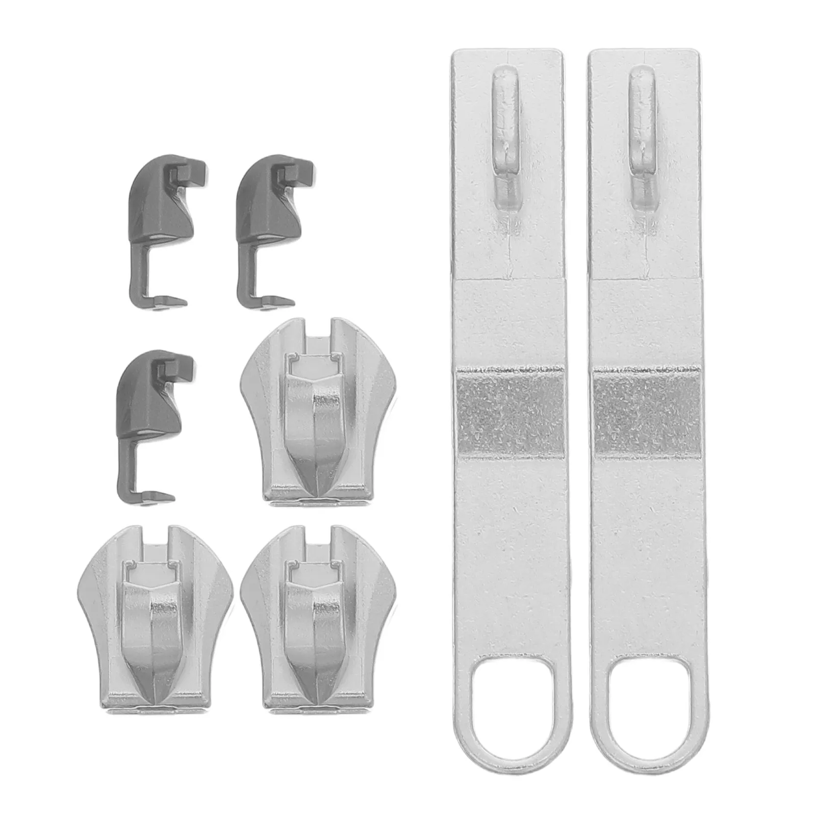 2 Sets Suitcase Zipper Portable Replacement Parts Bag Hardware Pulls Metal Sliders For Bags Silver Diy Making Supplies
2 Sets Suitcase Zipper Portable Replacement Parts Bag Hardware Pulls Metal Sliders For Bags Silver Diy Making Supplies