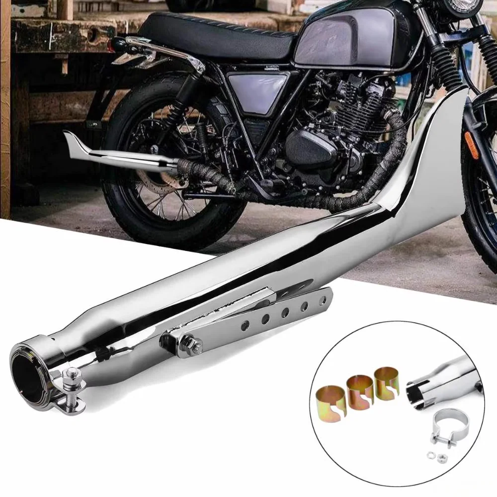 430-550mm Exhaust Pipe Motorcycle Exhaust Muffler Retro Vintage Electroplating Escap Moto for Cafe Harley Prince Modification
430-550mm Exhaust Pipe Motorcycle Exhaust Muffler Retro Vintage Electroplating Escap Moto for Cafe Harley Prince Modification