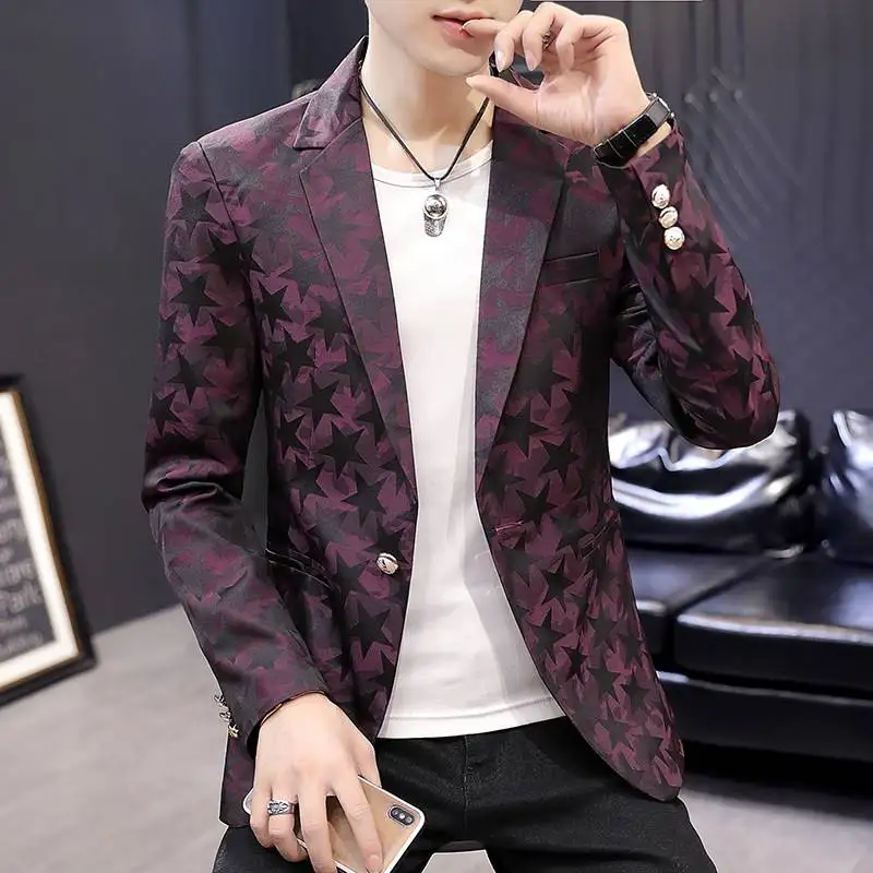 Slim Fit Haome Men's Casual Suits Long Sve Double Breasted Buttoned Classic Sle No ket Spring Summer Autumn Wear
Slim Fit Haome Men's Casual Suits Long Sve Double Breasted Buttoned Classic Sle No ket Spring Summer Autumn Wear