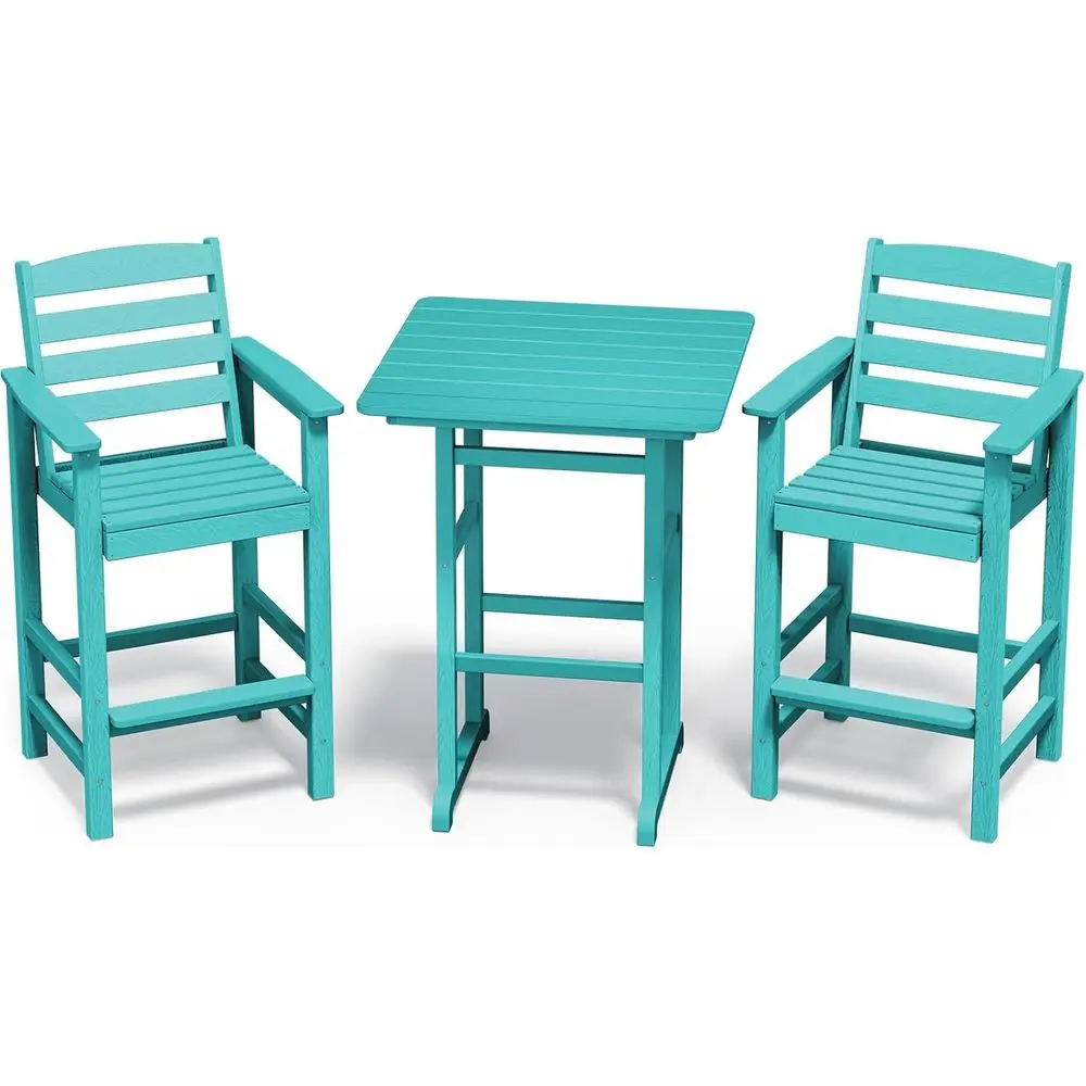 Outdoor Patio Bar Height Chairs & Table Set, Ideal for Backyard, Poolside, Aruba
Outdoor Patio Bar Height Chairs & Table Set, Ideal for Backyard, Poolside, Aruba