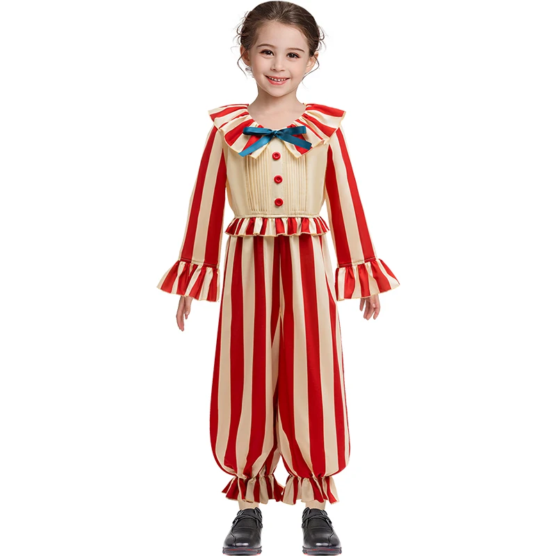 Костюм клоуна для девочек, костюм на Хэллоуин, детский красный комбинезон с длинными рукавами, наряды для дня рождения для девочек, карнавальная детская одежда
Костюм клоуна для девочек, костюм на Хэллоуин, детский красный комбинезон с длинными рукавами, наряды для дня рождения для девочек, карнавальная детская одежда