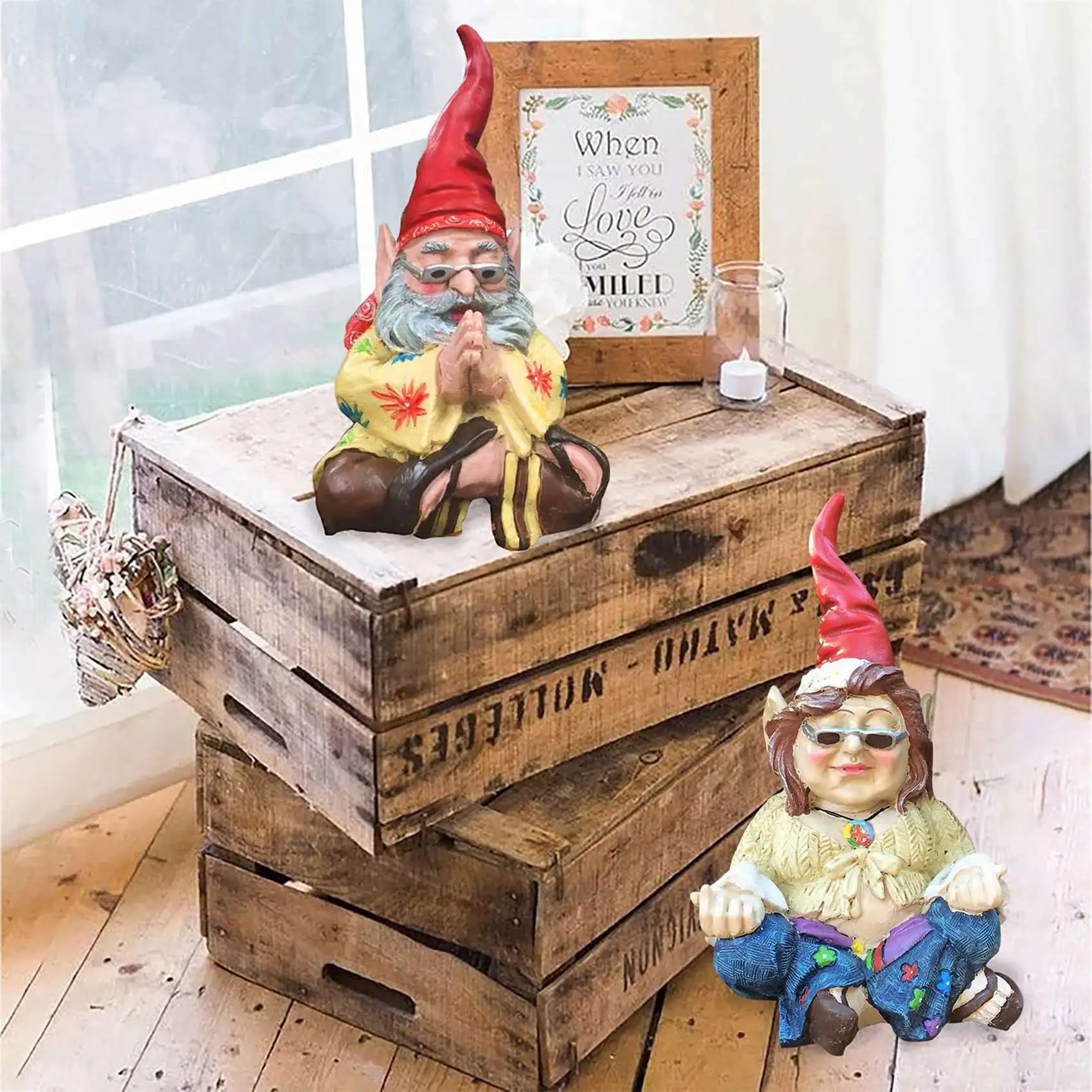 AA94-Resin Garden Gnome Statue Dwarf Garden Figures Gnome Couple Art Outdoor Sculptures For Garden Yard Lawn Decor
AA94-Resin Garden Gnome Statue Dwarf Garden Figures Gnome Couple Art Outdoor Sculptures For Garden Yard Lawn Decor