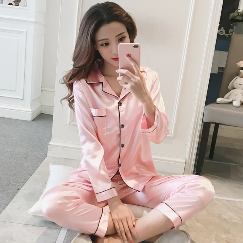 Silk Pajamas Plus Size Women Solid Cute Pajamas for Women Summer Nightwear Pajama Two Piece Set Satin Silk Pyjamas Loungewear
Silk Pajamas Plus Size Women Solid Cute Pajamas for Women Summer Nightwear Pajama Two Piece Set Satin Silk Pyjamas Loungewear