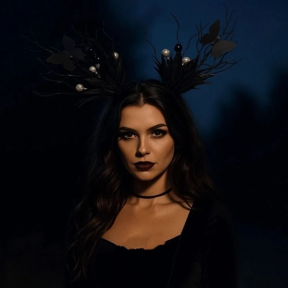 Funny Halloween Hair Hoop Dark Butterfly Pearls Deer Antlers Branch Headband Ghost Hands Hairband Festival Hair Accessories
Funny Halloween Hair Hoop Dark Butterfly Pearls Deer Antlers Branch Headband Ghost Hands Hairband Festival Hair Accessories